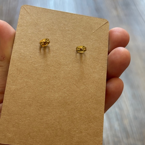 Fun Yellow and Blue Polymer Clay Pierced Earrings- Women’s Jewelry - Picture 4 of 4